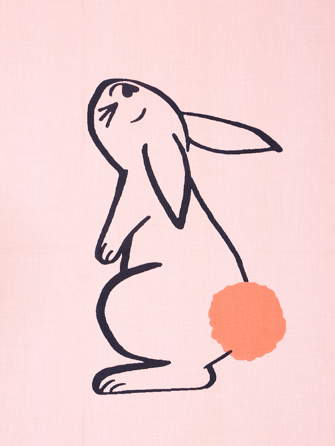 Rabbit Print Kids Bedsheet Set – 100% Cotton for Single Bed