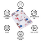 Doodle Print Kids Bedsheet Set – 100% Cotton, Single Bed