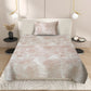 Beige Bedsheet with Geometric Poly Shape Print – 100% Cotton