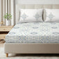 Heritage Mandala Blue Cotton Bedsheet with Pillow Cover (King Size)