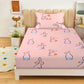 Rabbit Print Kids Bedsheet Set – 100% Cotton for Single Bed
