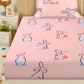 Rabbit Print Kids Bedsheet Set – 100% Cotton for Single Bed