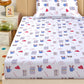 Doodle Print Kids Bedsheet Set – 100% Cotton, Single Bed
