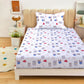 Doodle Print Kids Bedsheet Set – 100% Cotton, Single Bed