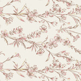Fresh Bloom Blush Beige Cotton Bedsheet with Pillow Cover (King Size)