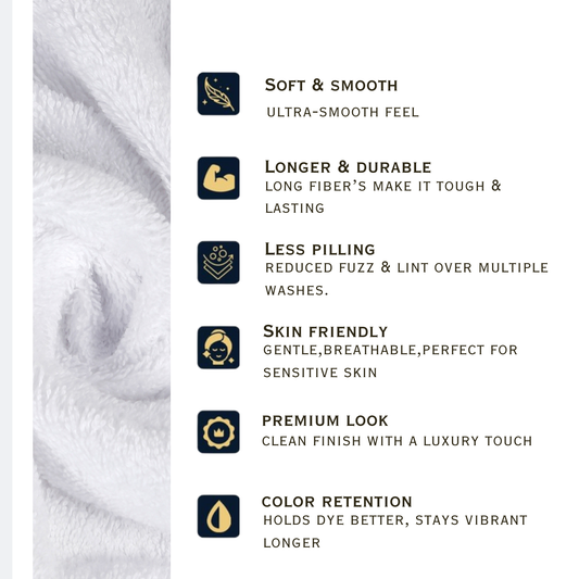 Premium 500 GSM 100% Cotton Bath Towel
