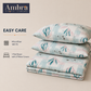 Microfiber Green Floral Bedsheet Set for Double (Queen) Bed – Soft, Wrinkle-Free & Long-Lasting