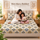 Cotton 300 TC Sateen Ivory Colour Bedsheet Set for King Size – Soft, Durable & Long-Lasting