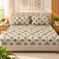 Cotton 300 TC Sateen Ivory Colour Bedsheet Set for King Size – Soft, Durable & Long-Lasting