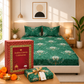 Cotton 300 TC Sateen Green Colour Bedsheet Set for King Size – Soft, Durable & Long-Lasting