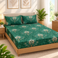 Cotton 300 TC Sateen Green Colour Bedsheet Set for King Size – Soft, Durable & Long-Lasting