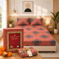 Cotton 300 TC Sateen Coral Pink Colour Bedsheet Set for King Size – Soft, Durable & Long-Lasting