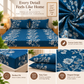 Cotton 300 TC Sateen Navy Blue Colour Bedsheet Set for King Size – Soft, Durable & Long-Lasting