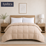 Solid Baby Pink Microfiber Comforter – 220 GSM All-Season AC Comforter & Blanket