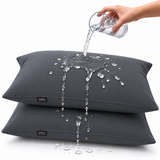 Terry Cotton Pillow Protector - Grey Colour – Waterproof, Soft & Durable