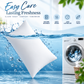 Terry Cotton Pillow Protector - White Colour – Waterproof, Soft & Durable