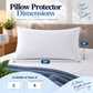 Terry Cotton Pillow Protector - White Colour – Waterproof, Soft & Durable