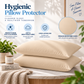 Terry Cotton Pillow Protector - Beige Colour – Waterproof, Soft & Durable
