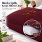 Terry Cotton Pillow Protector - Maroon Colour – Waterproof, Soft & Durable