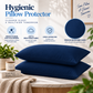 Terry Cotton Pillow Protector - Navy Blue Colour – Waterproof, Soft & Durable
