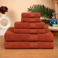 Premium 6 Piece Cotton Towel Set (Bath, Hand & Face)