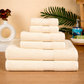 Premium 6 Piece Cotton Towel Set (Bath, Hand & Face)