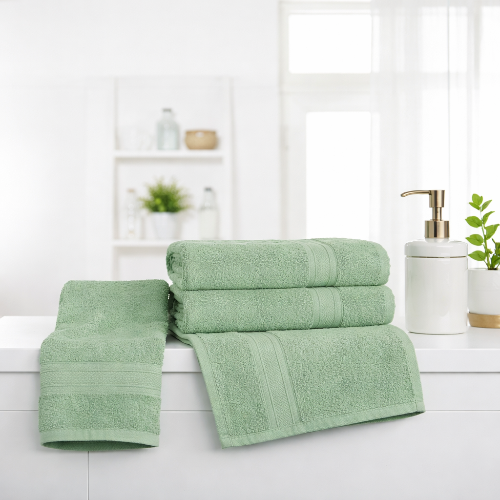 Premium 500 GSM 100% Cotton Hand Towels (Pack of 4)