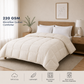 Solid Cream Microfiber Comforter – 220 GSM All-Season AC Comforter & Blanket