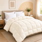 Solid Cream Microfiber Comforter – 300 GSM All-Season AC Comforter & Blanket