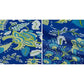 Blue Floral Printed Queen Flat Bedsheet with 2 Pillow Covers