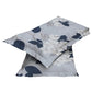 Grey Floral Printed Queen Flat Bedsheet with 2 Pillow Covers