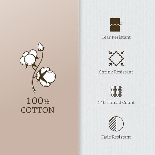Grey Floral Printed Queen Flat Bedsheet with 2 Pillow Covers