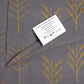 Grey & Mustard Tree Printed Queen Flat Bedsheet with 2 Pillow Covers