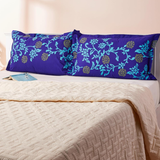 Purple Floral Printed Pillow Cover Set of 2