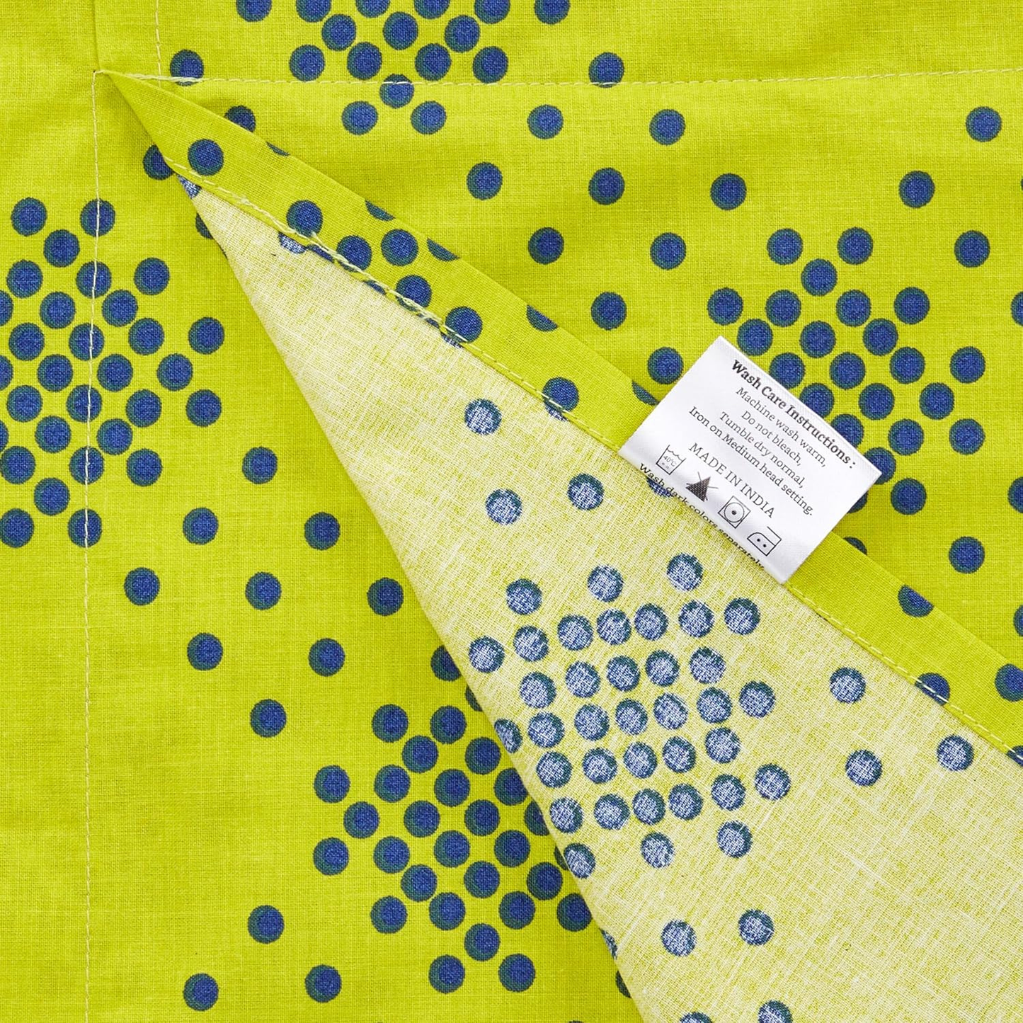 Lime Green Geometric Printed Pillow Cover Set of 2