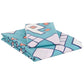 Blue Geometric Printed Single Bedsheet with 1 Pillow Cover