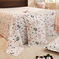Pastel Floral Printed Queen Flat Bedsheet with 2 Pillow Covers