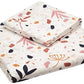 Pastel Floral Printed Queen Flat Bedsheet with 2 Pillow Covers