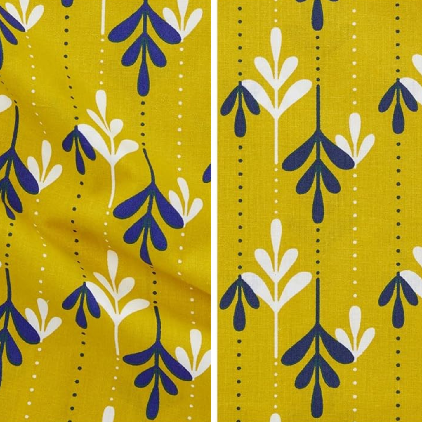 Yellow Floral Printed Pillow Cover Set of 2