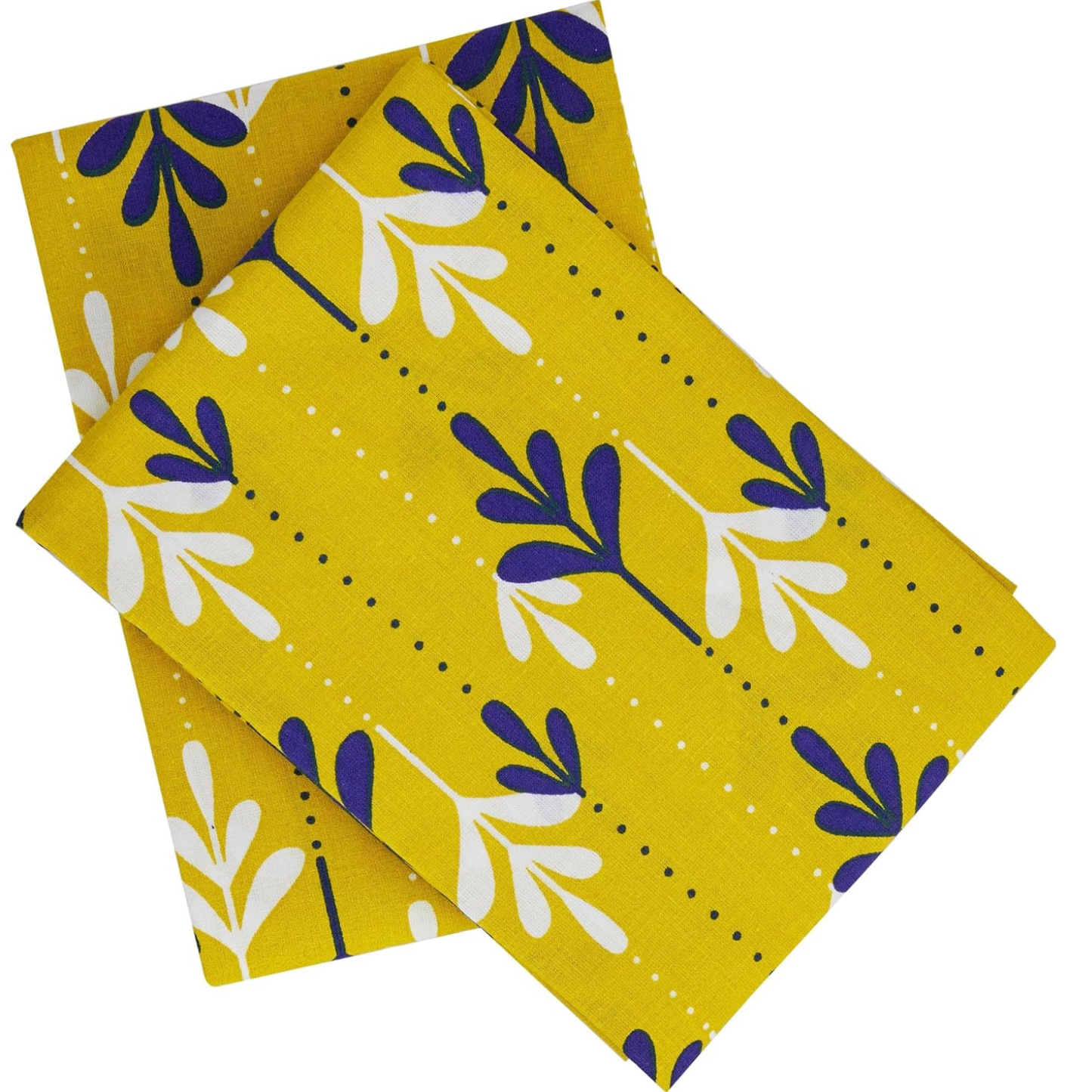 Yellow Floral Printed Pillow Cover Set of 2