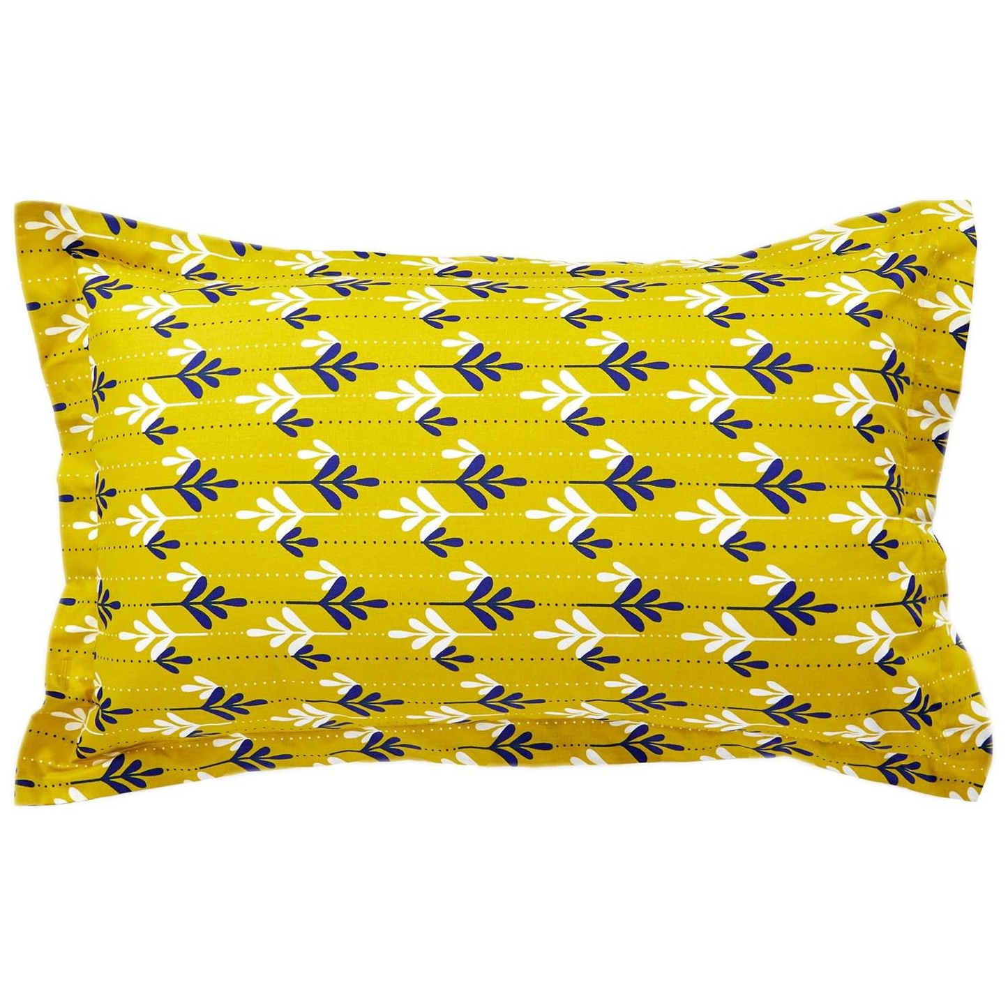 Yellow Floral Printed Pillow Cover Set of 2