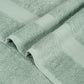 Premium 6 Piece Aqua Green Colour Cotton Towel Set (Bath, Hand & Face)