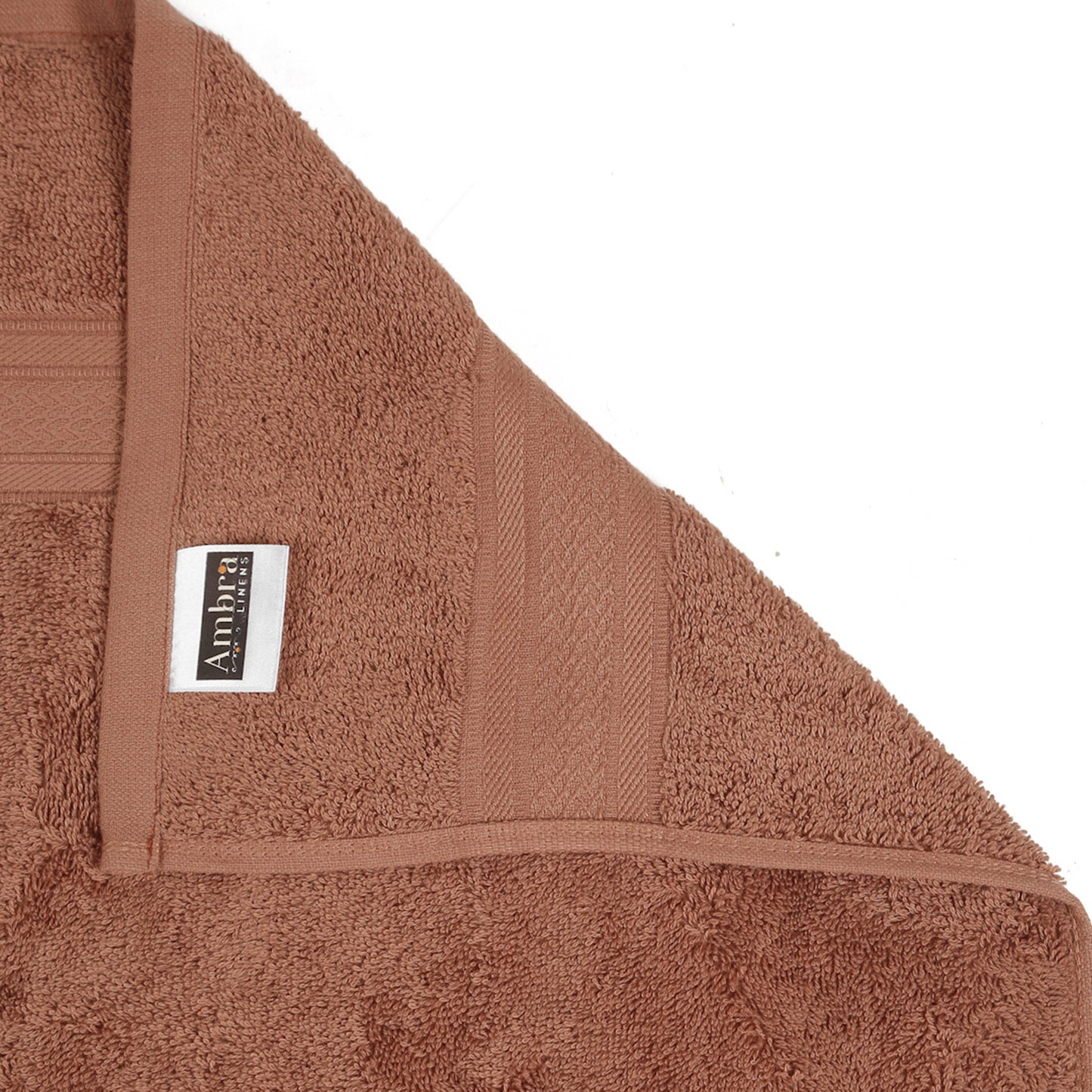Premium 500 GSM 100% Cotton Dark Rust Colour Hand Towels (Pack of 4)