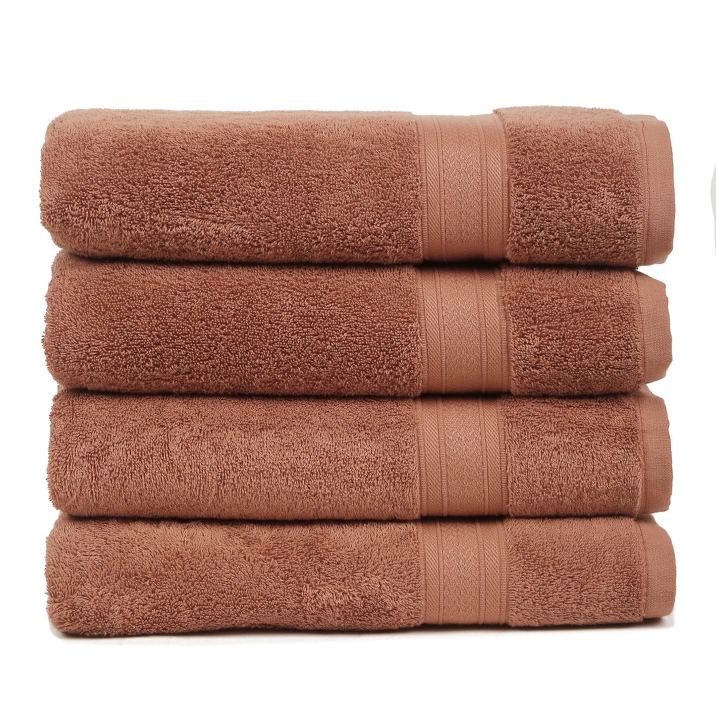 Premium Dark Rust Colour 500 GSM 100% Cotton Bath Towel