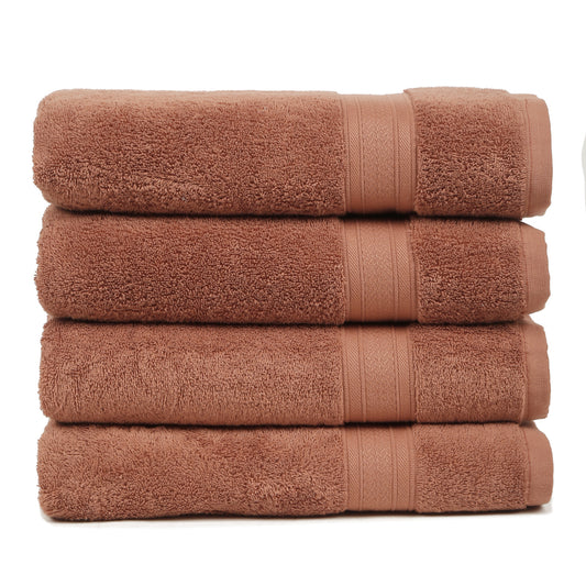 Premium Dark Rust Colour 500 GSM 100% Cotton Bath Towel