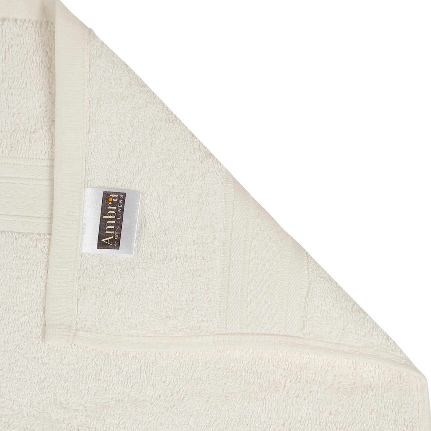 Premium 500 GSM 100% Cotton Cream Colour Hand Towels (Pack of 4)