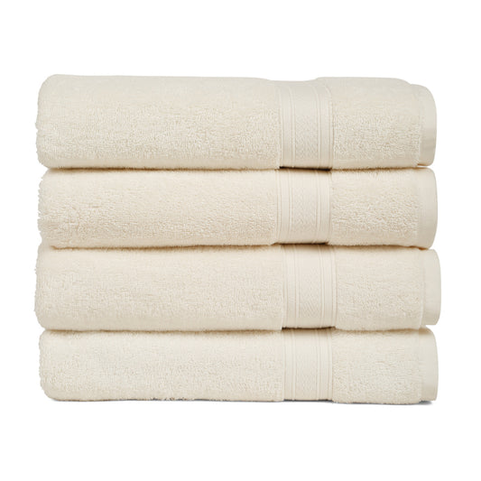 Premium Cream Colour 500 GSM 100% Cotton Bath Towel