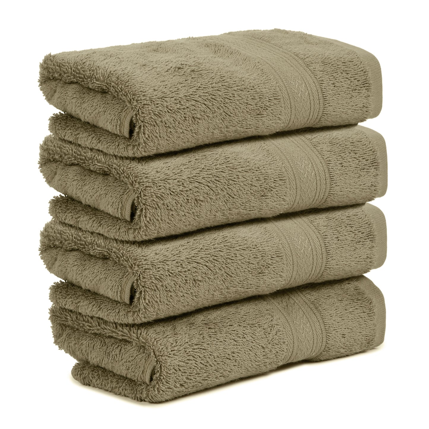 Premium 500 GSM 100% Cotton Brown Colour Hand Towels (Pack of 4)