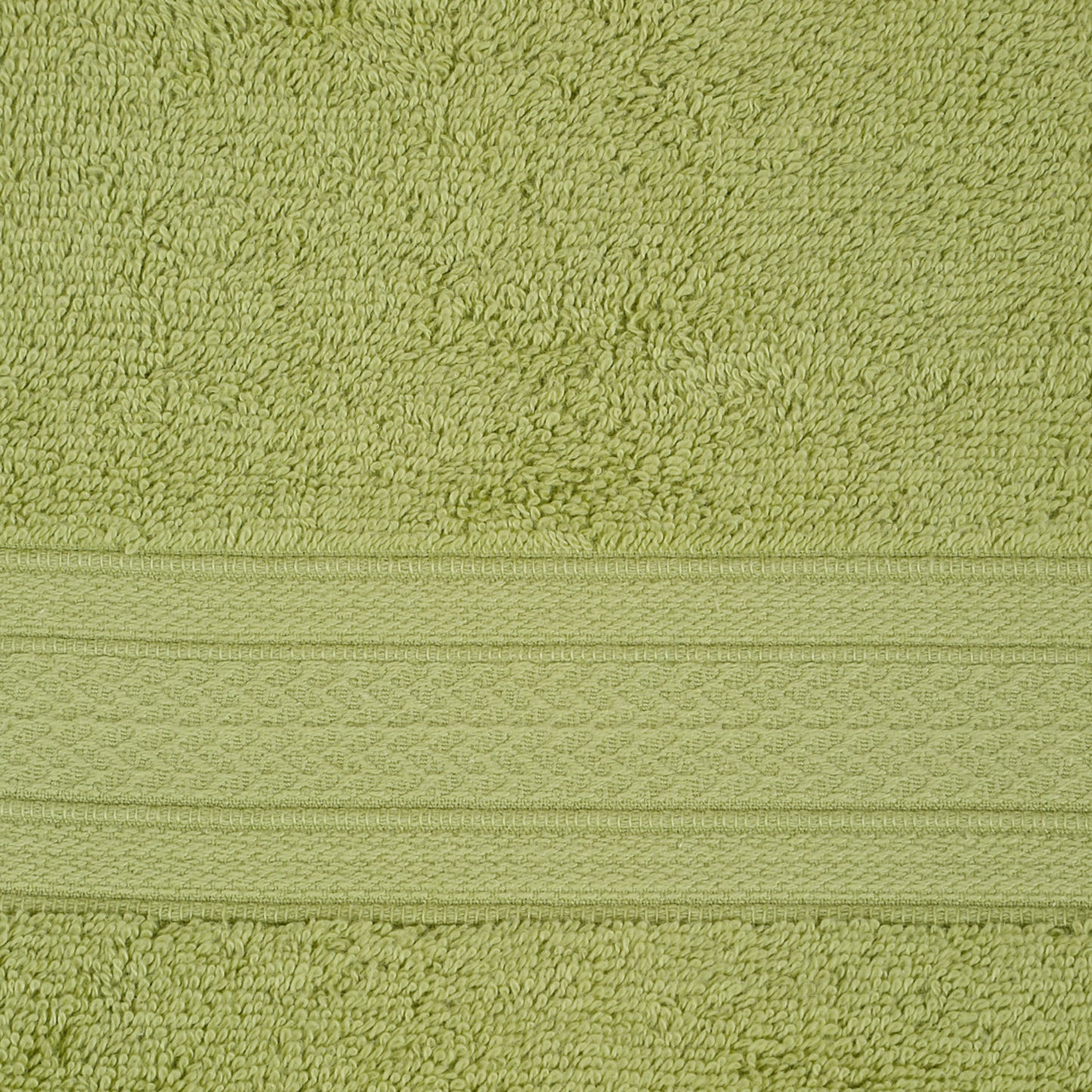 Premium 500 GSM 100% Cotton Summer Green Colour Hand Towels (Pack of 4)