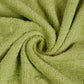 Premium 500 GSM 100% Cotton Summer Green Colour Hand Towels (Pack of 4)